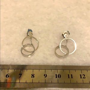 Silver dress earrings